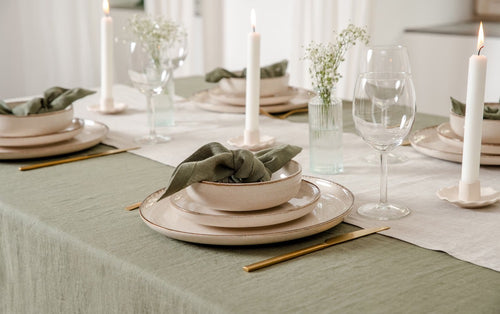 Custom Linen Tablecloth: Stonewashed Dining Table Cloth custom size tablecloths Mother's Day Gift Easter decor